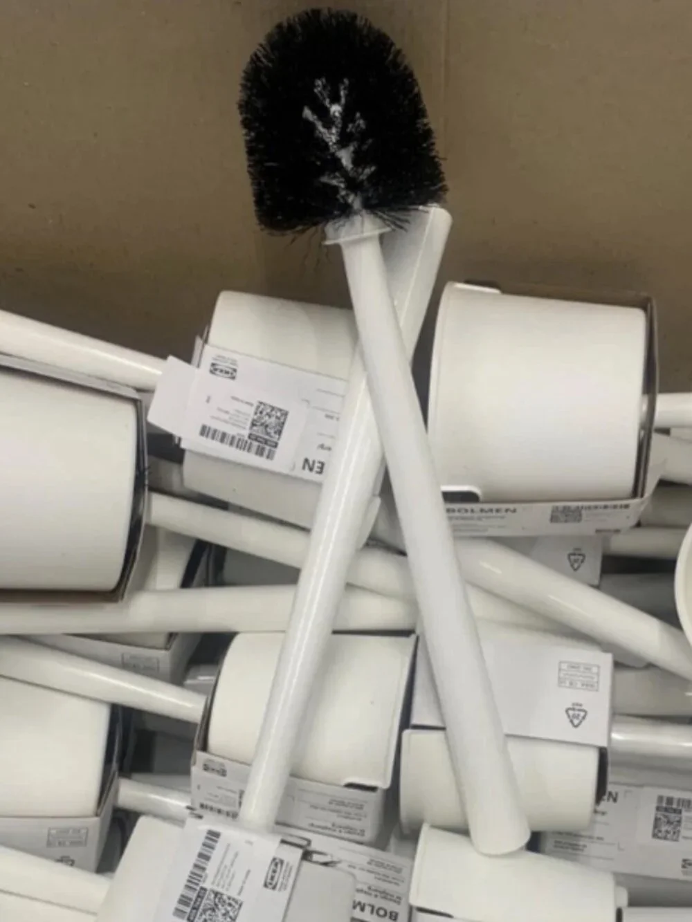 BOLMEN 405.744.35 Toilet brush/holder, white